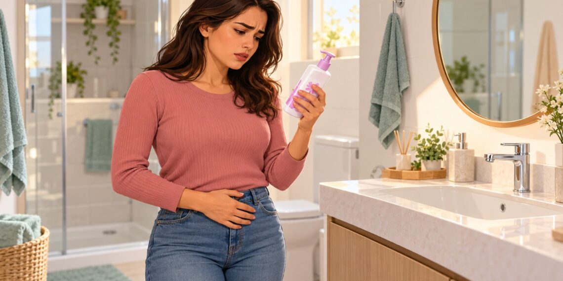 Sabonetes íntimos perfumados podem provocar ardência, coceira e irritação na região genital externa.