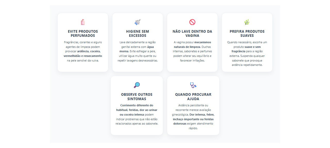 Sabonete íntimo causando ardência: 6 cuidados para evitar irritação na região genital