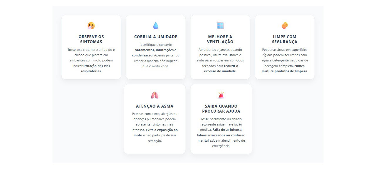 Mofo na parede: 6 cuidados para reduzir a tosse e proteger a respiração