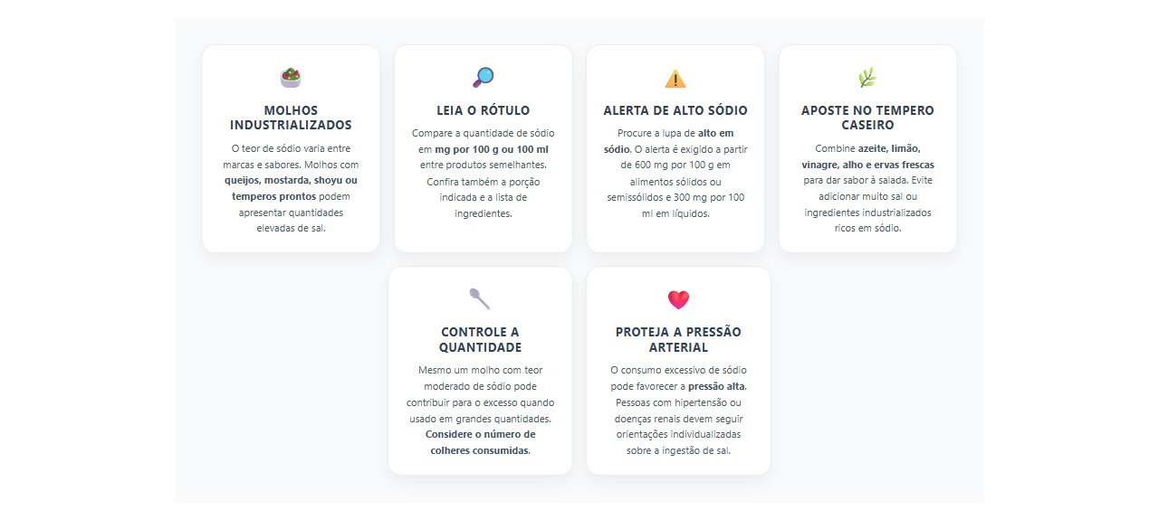Molho pronto ou caseiro: 6 cuidados para evitar o excesso de sódio na salada