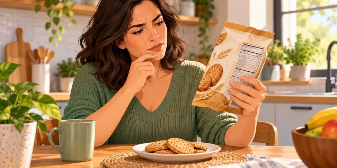 Biscoitos sem açúcar ainda podem conter carboidratos provenientes de farinhas e amidos, tornando importante conferir o rótulo.