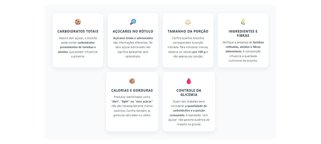 Biscoito sem açúcar: 6 informações do rótulo que você precisa conferir