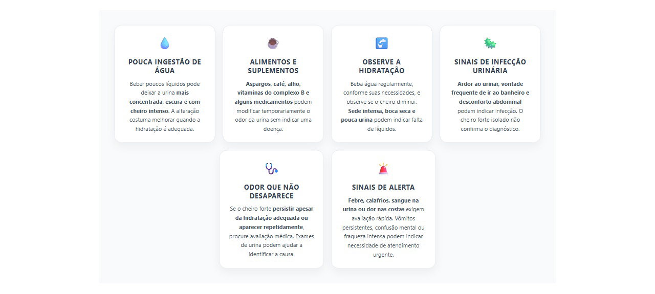 Urina com cheiro forte: 6 sinais para diferenciar falta de água de problemas de saúde