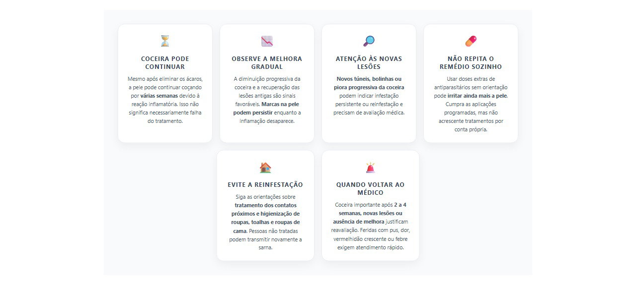 Coceira depois de tratar a sarna: 6 sinais para saber quando procurar ajuda