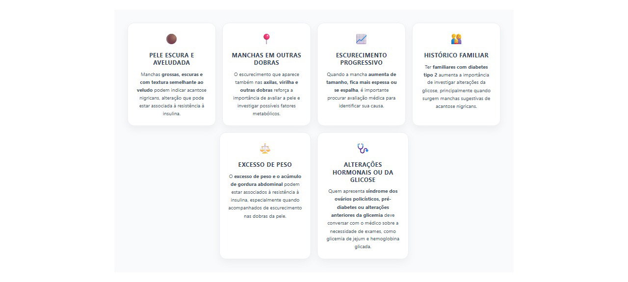Mancha escura no pescoço: 6 sinais de que vale investigar a glicose