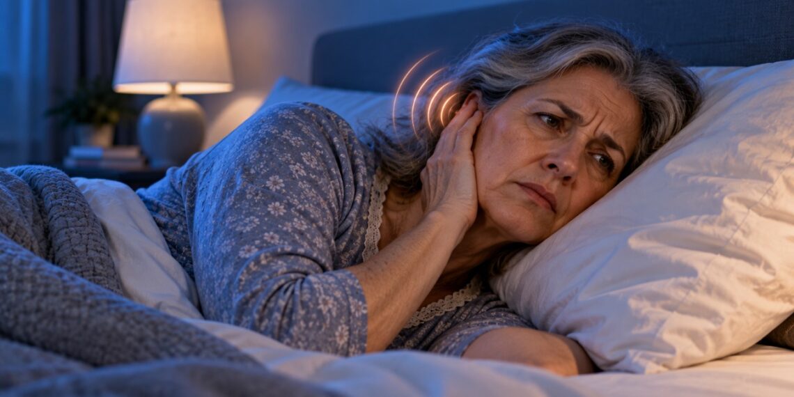 O zumbido pode parecer mais intenso durante a noite, quando o silêncio aumenta a percepção dos sons no ouvido.