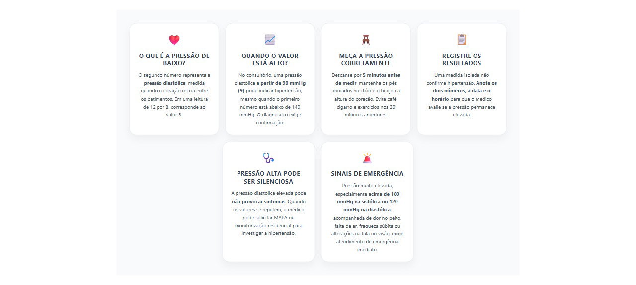 Pressão de baixo alta: 6 informações importantes para entender quando se preocupar