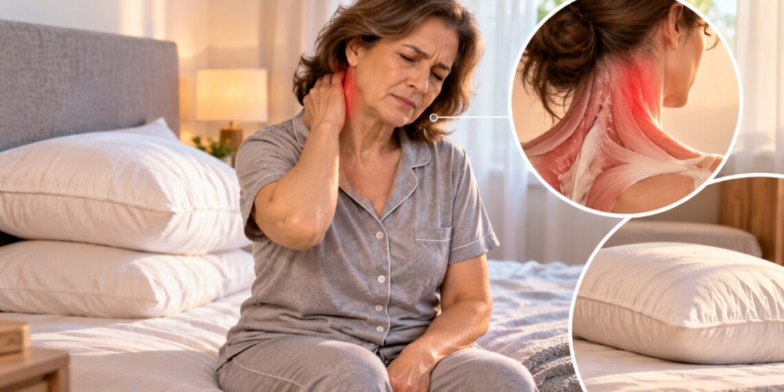 Acordar com dor na nuca pode estar relacionado à posição de dormir e ao apoio inadequado do travesseiro.