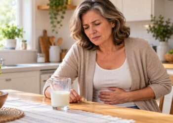 Diarreia, cólicas e gases após consumir leite podem estar relacionados à intolerância à lactose.