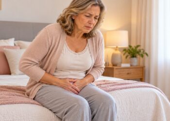 O ressecamento vaginal após a menopausa pode provocar dor e ardência durante a relação sexual.