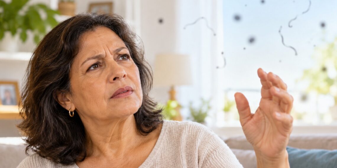 O surgimento repentino de moscas volantes pode indicar alterações nos olhos que precisam de avaliação oftalmológica.