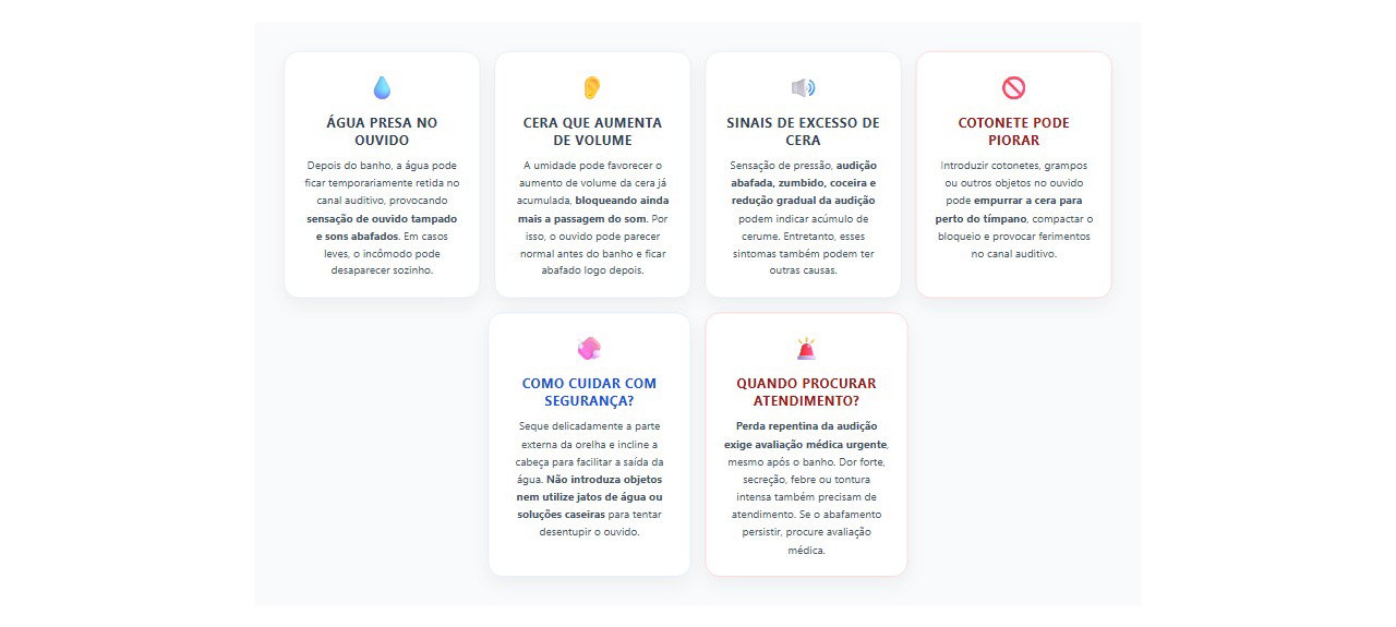 Ouvido abafado depois do banho: 6 sinais e cuidados para evitar complicações