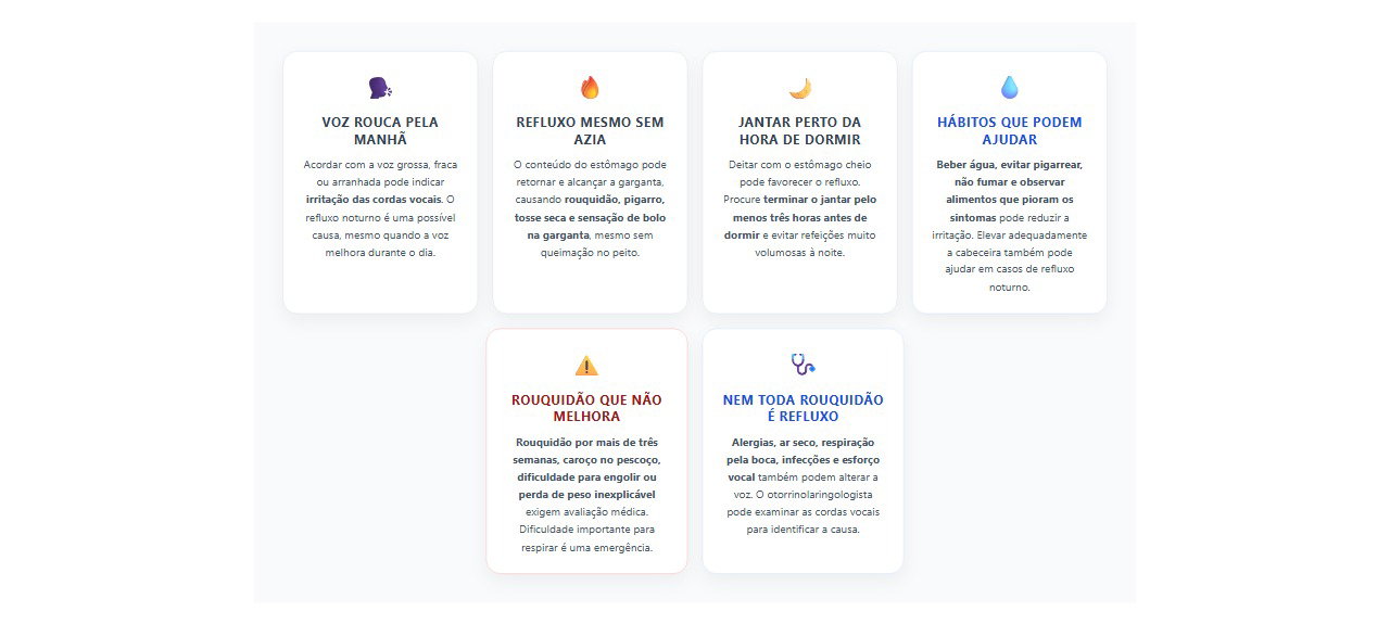 Rouquidão ao acordar: 6 sinais e cuidados para proteger a garganta do refluxo