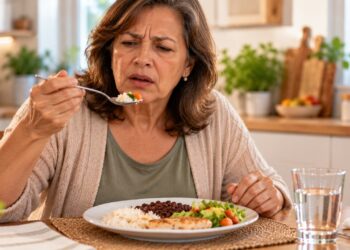 A comida pode parecer sem sabor depois de um resfriado porque a redução do olfato prejudica a percepção dos aromas dos alimentos.