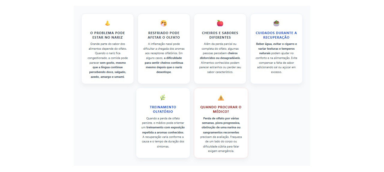 Comida sem sabor depois do resfriado: 6 sinais e cuidados para recuperar o olfato