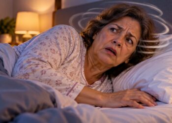 Sentir que o quarto gira ao virar de lado na cama pode ser um sinal de vertigem posicional, relacionada ao equilíbrio do ouvido interno.