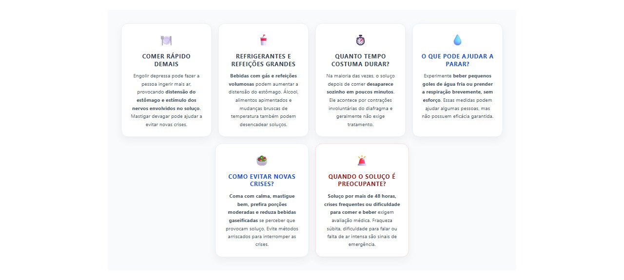 Soluço depois de comer: 6 causas, cuidados e sinais de alerta