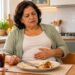 Comer rapidamente pode aumentar a quantidade de ar engolido e provocar barriga estufada, arrotos e desconforto após as refeições.