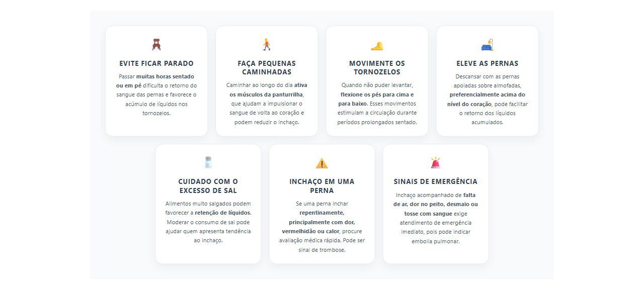 7 cuidados e sinais de alerta para quem tem tornozelos inchados