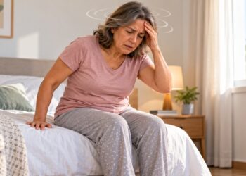 Tontura ao levantar da cama pode acontecer quando a pressão arterial cai temporariamente durante a mudança de posição.