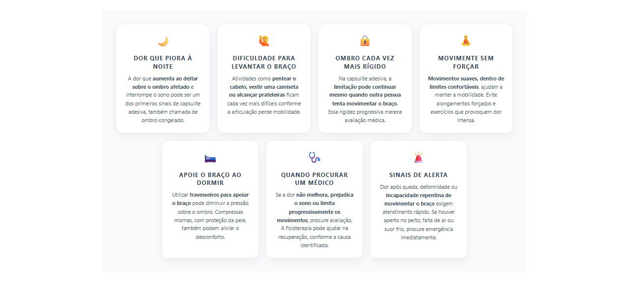 7 sinais e cuidados para quem sente dor no ombro durante a noite