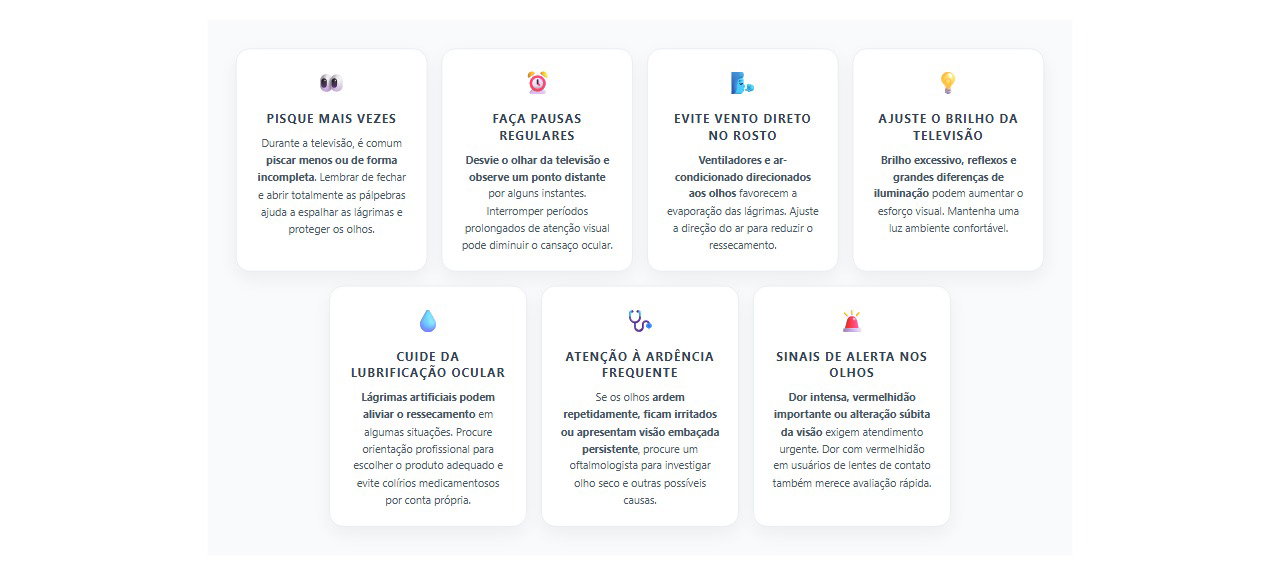 7 cuidados para aliviar os olhos ardendo depois de assistir à televisão