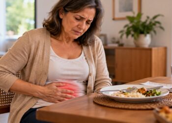 Dor na barriga depois de comer que melhora ao evacuar pode estar relacionada à sensibilidade e aos movimentos do intestino.