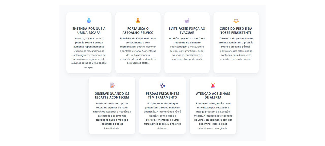 7 cuidados para controlar o escape de urina ao tossir ou espirrar