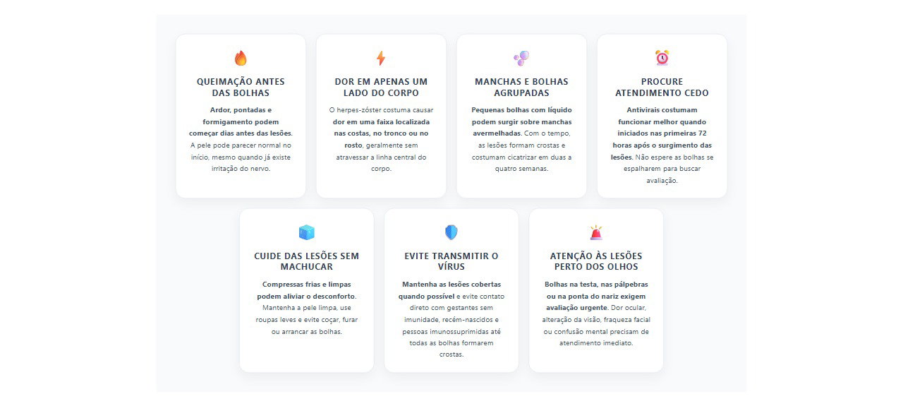 7 sinais e cuidados importantes para reconhecer o herpes-zóster antes e depois das bolhas
