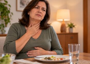 Gosto azedo na boca depois das refeições pode indicar refluxo gastroesofágico, mesmo quando não existe azia.