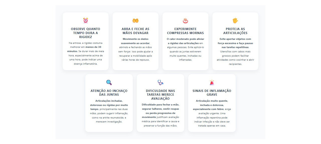 7 sinais e cuidados para aliviar a rigidez nos dedos ao acordar