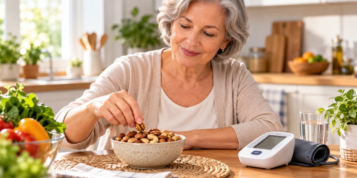 Castanhas sem sal ajudam a reduzir o consumo de sódio e podem fazer parte da alimentação de quem tem pressão alta.