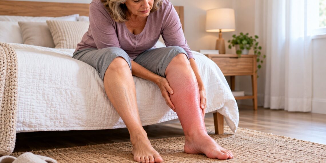 O inchaço repentino em apenas uma perna, especialmente com dor ou calor local, pode indicar trombose e exige avaliação urgente.