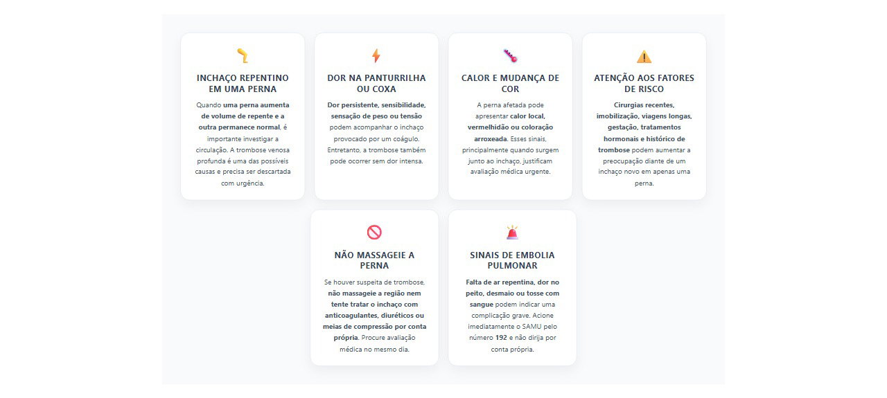 Uma perna inchada e a outra normal: 6 sinais de alerta que podem indicar trombose