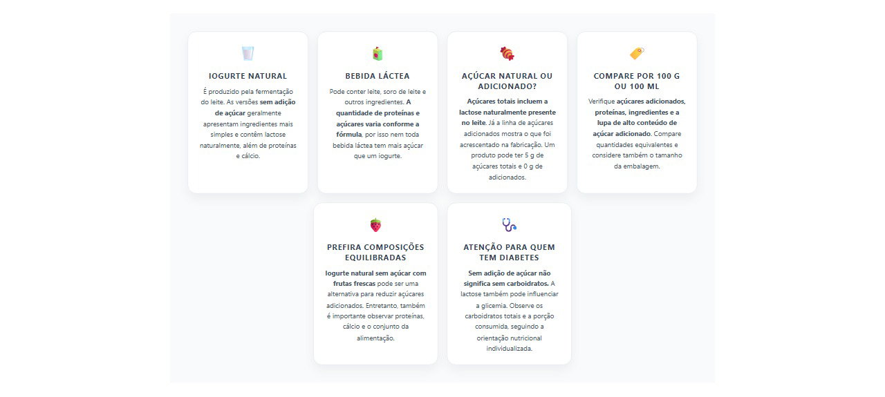 Iogurte natural ou bebida láctea: 6 informações do rótulo que revelam açúcar e diferenças nutricionais