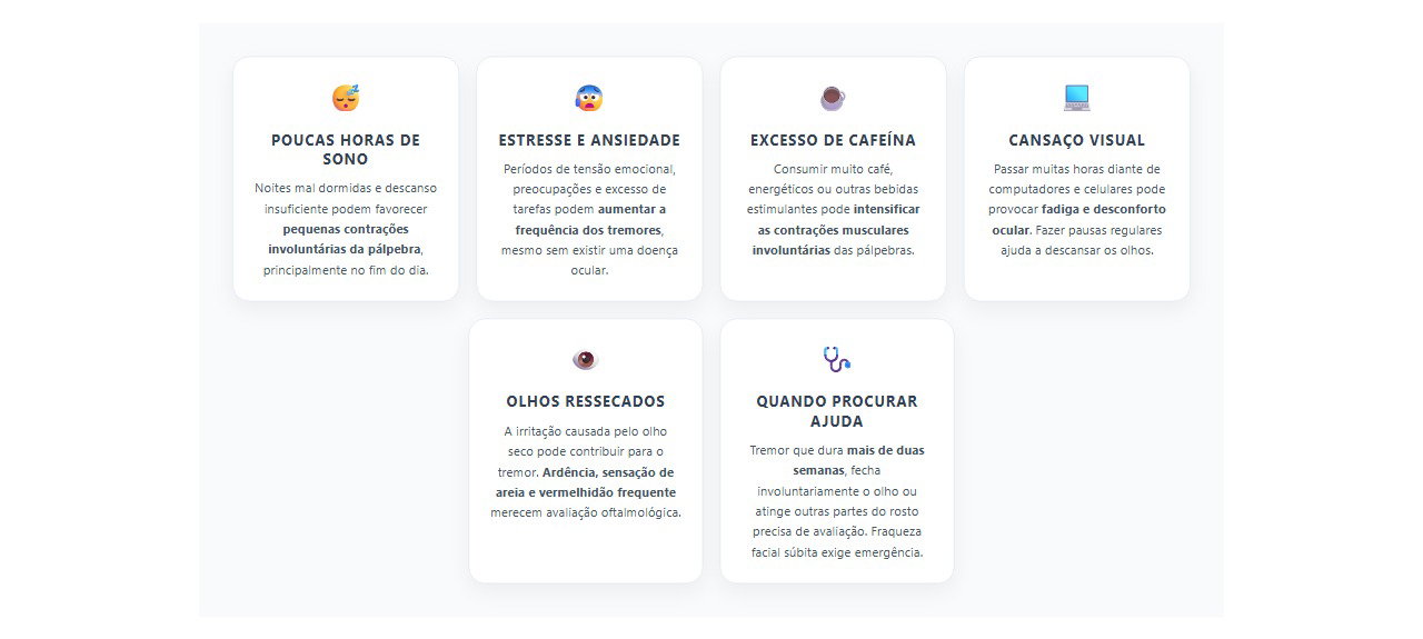 6 motivos para a pálpebra ficar tremendo e quando procurar ajuda