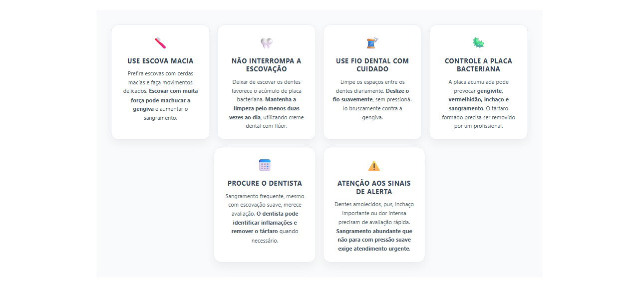 6 cuidados essenciais quando a gengiva sangra ao escovar os dentes
