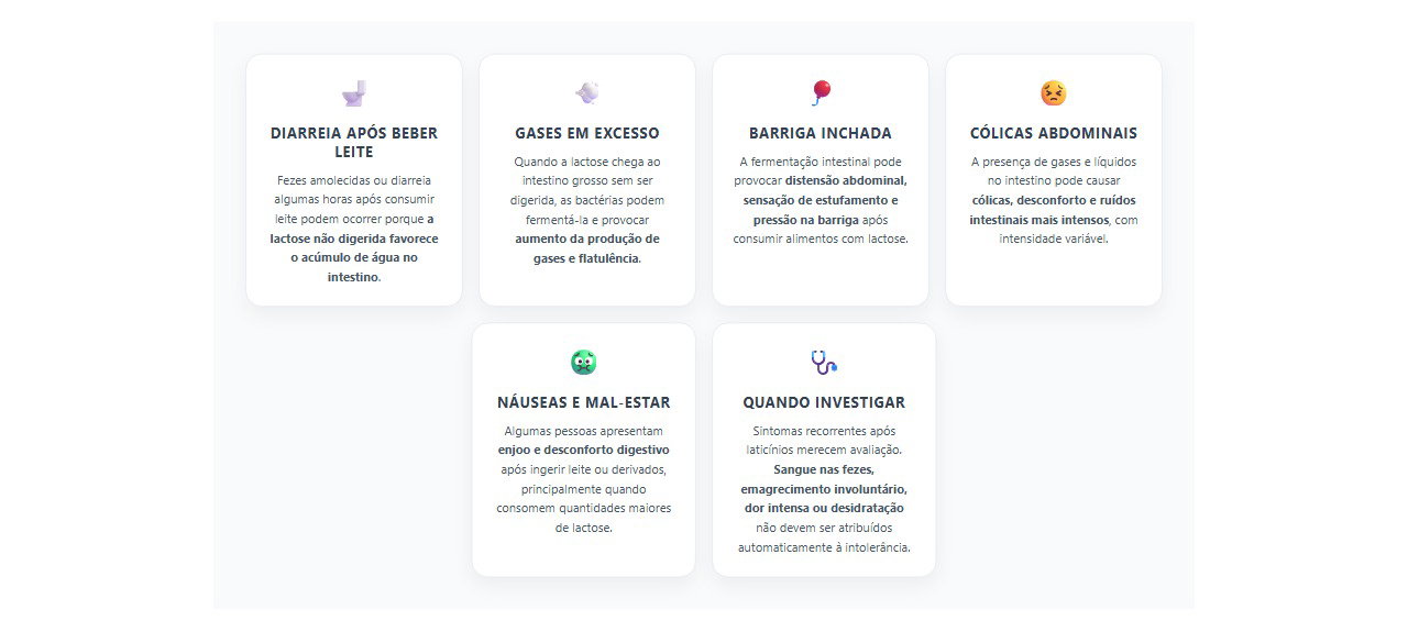 6 sinais de intolerância à lactose após beber leite