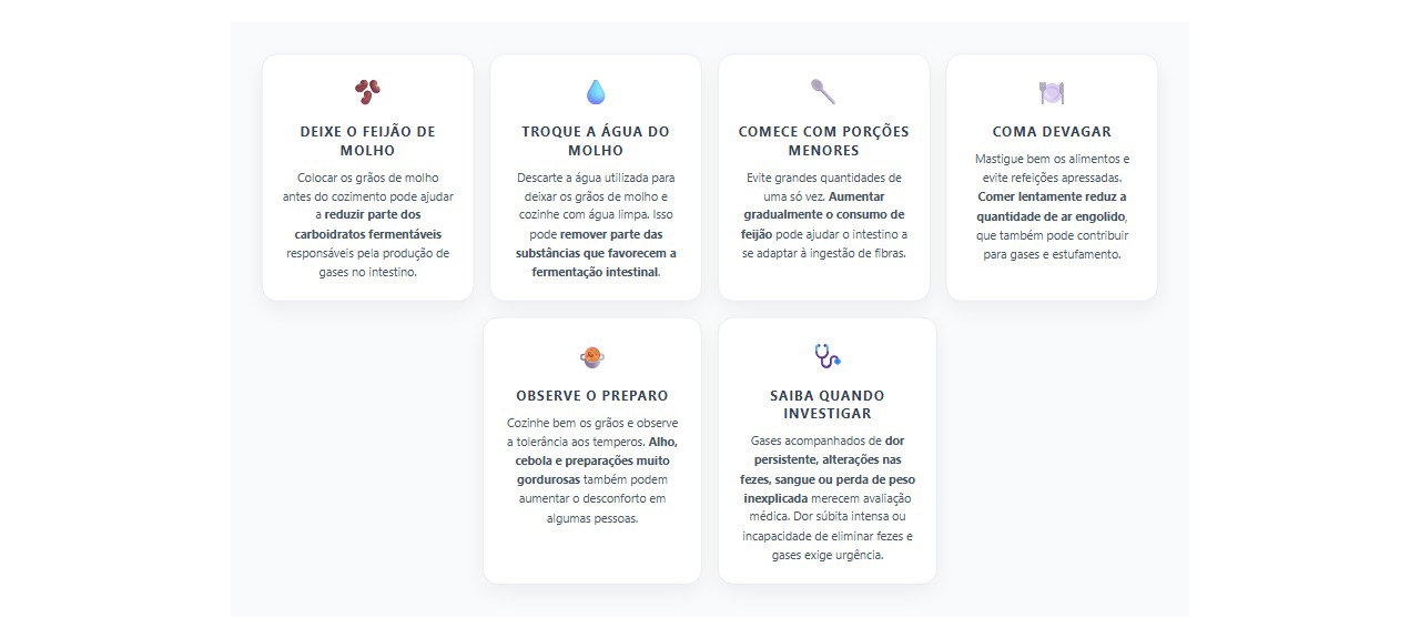 6 dicas para comer feijão sem tantos gases e evitar a barriga inchada