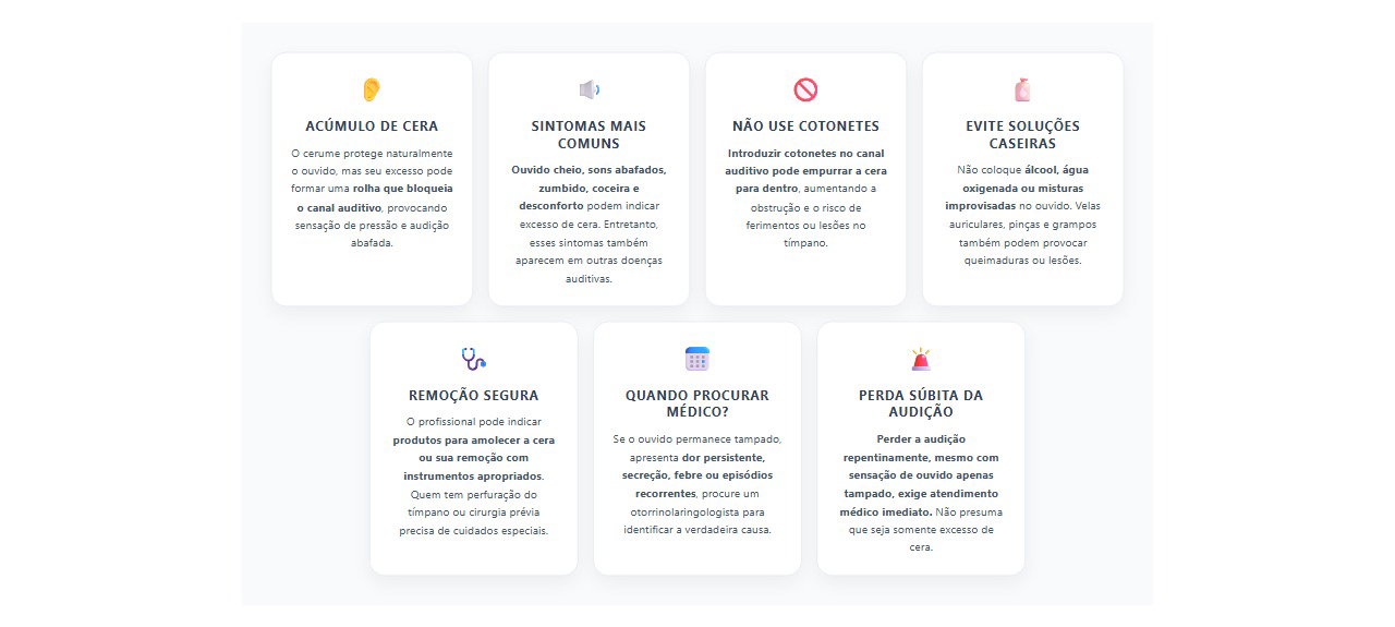 Ouvido tampado por cera: 7 sinais e cuidados para evitar problemas na audição