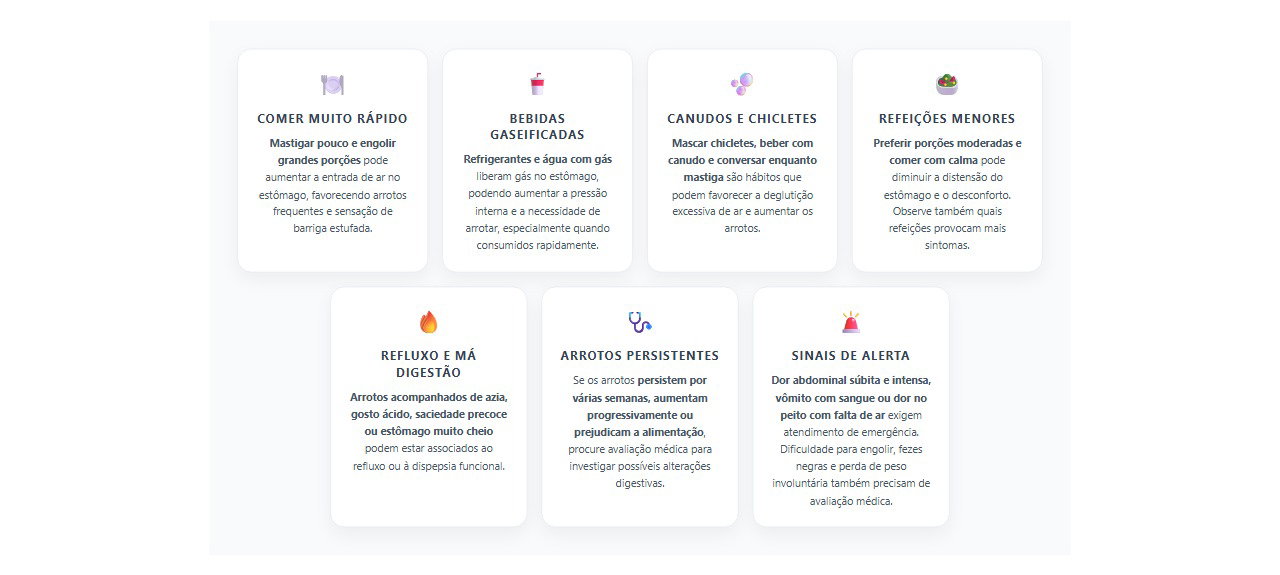 Arrotos frequentes depois de comer: 7 hábitos e sinais que ajudam a identificar o problema