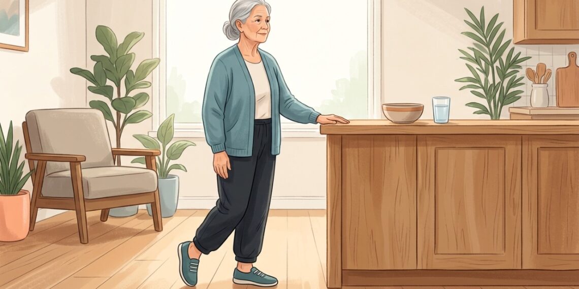 Exercícios simples de equilíbrio e fortalecimento das pernas podem ajudar pessoas acima dos 60 anos a reduzir o risco de quedas.