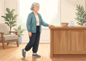 Exercícios simples de equilíbrio e fortalecimento das pernas podem ajudar pessoas acima dos 60 anos a reduzir o risco de quedas.