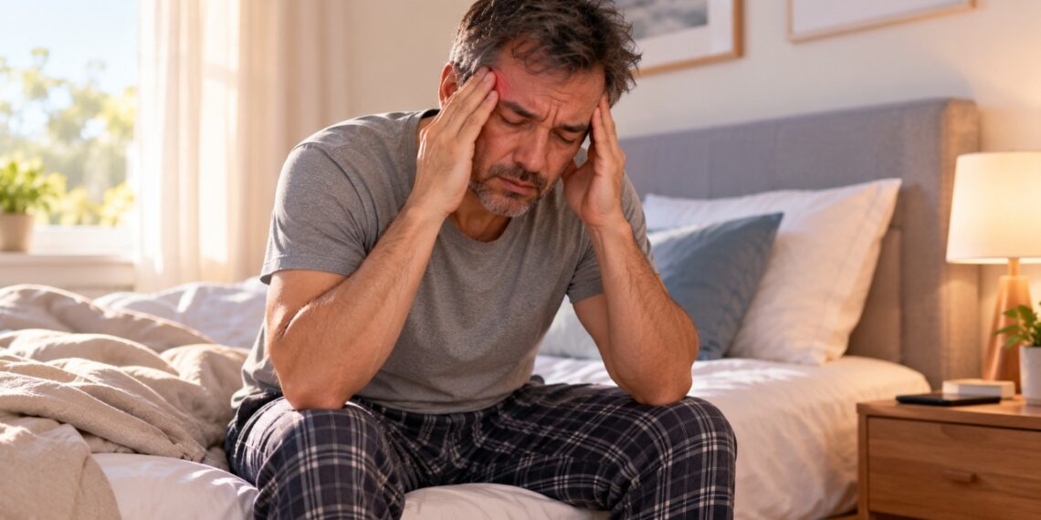Acordar com dor de cabeça e muito sono pode indicar noites mal dormidas e, em alguns casos, alterações respiratórias como a apneia do sono.