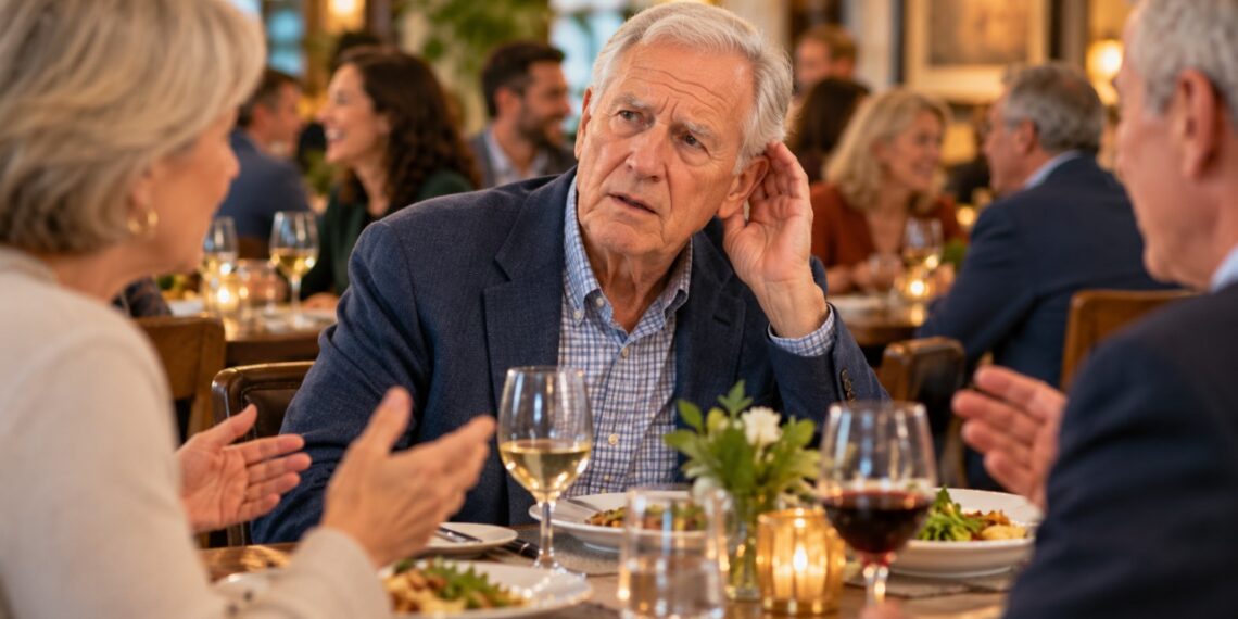 A dificuldade para entender conversas em restaurantes barulhentos pode ser um dos primeiros sinais de perda auditiva.