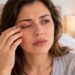 Cílios grudados, crostas e irritação ao acordar podem ser sinais de blefarite, uma inflamação das bordas das pálpebras.
