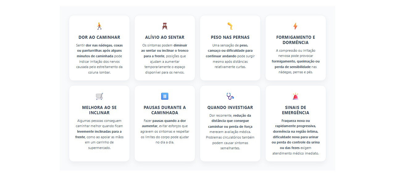 Dor nas pernas ao caminhar: 8 sinais de estenose lombar e cuidados importantes