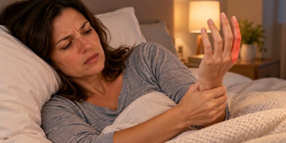 O formigamento no dedo mínimo e no anelar durante a noite pode estar relacionado à compressão do nervo ulnar no cotovelo.