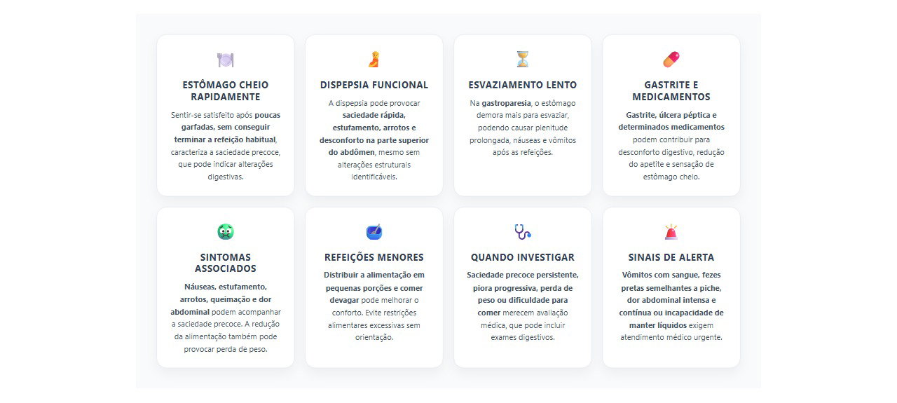 Saciedade precoce: 8 causas, sintomas e cuidados para quem fica cheio com pouca comida