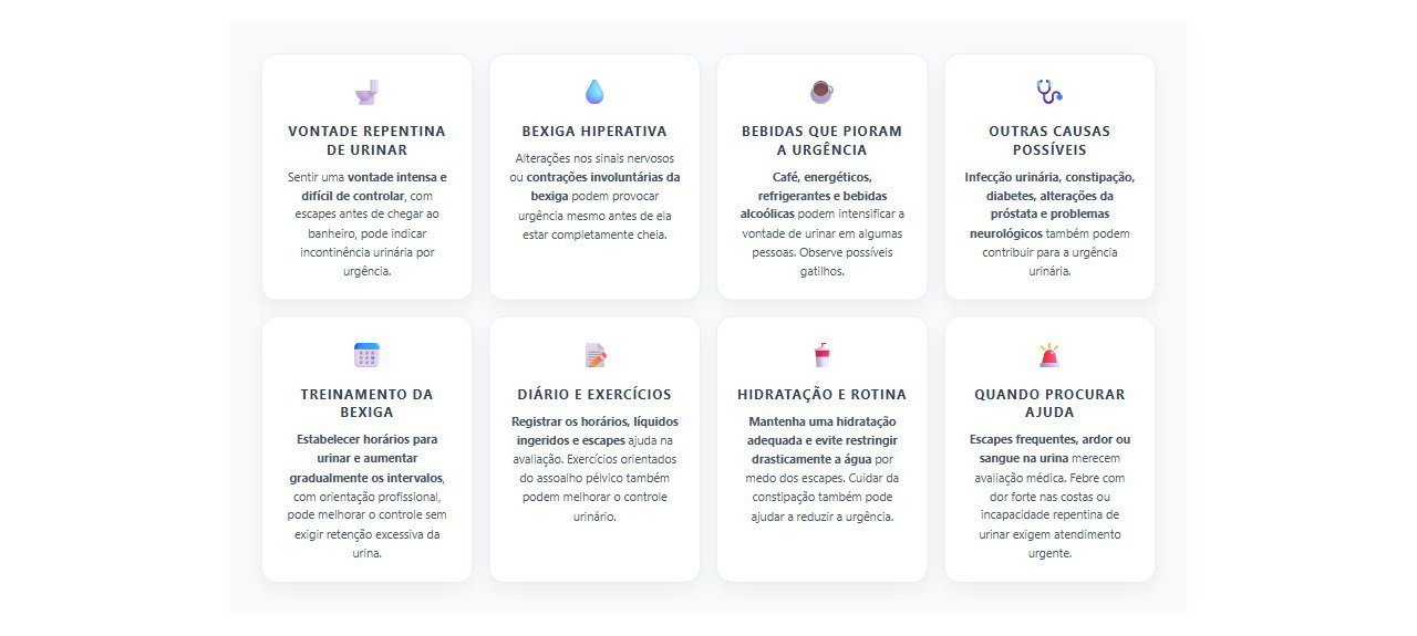 Urgência urinária: 8 causas, sinais e cuidados para controlar a vontade repentina de urinar